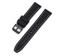 Correa deportiva de silicona de liberación rápida for hombre y mujer, pulsera de dos colores(Black grey,26mm)