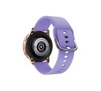 Correa deportiva de silicona original para Samsung Galaxy Watch Active 2 (22 mm, color lila) de 40 mm