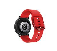 Correa deportiva de silicona original para Samsung Galaxy Watch Active 2 (40 mm, 44 mm, color rojo)
