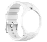Correa deportiva de silicona para Swatch x Royal Pop, resistente a golpes, con carcasa integrada de PC, ajustable para reloj de bolsillo, pulsera modificada para hombres y mujeres