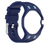 Correa deportiva de silicona para Swatch x Royal Pop, resistente a golpes, con carcasa integrada de PC, ajustable para reloj de bolsillo, pulsera modificada para hombres y mujeres