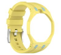 Correa deportiva de silicona para Swatch x Royal Pop, resistente a golpes, con carcasa integrada de PC, ajustable para reloj de bolsillo, pulsera modificada para hombres y mujeres