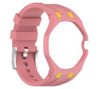 Correa deportiva de silicona para Swatch x Royal Pop, resistente a golpes, con carcasa integrada de PC, ajustable para reloj de bolsillo, pulsera modificada para hombres y mujeres