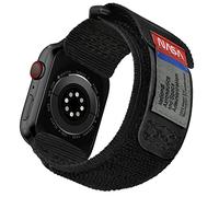 Correa deportiva hecha para Apple Watch, con licencia de la NASA, correa deportiva de nailon resistente con diseño de bucle tejido para iWatch de 42 mm/44 mm/45 mm/49 mm, correa táctica resistente de