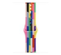 Correa deportiva multicolor M/L para Apple Watch modelos 44mm 45mm 46mm 49mm, Pride Edition, fluoroelastómero