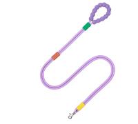 Correa Deslizante de Dos Cuerdas Unidas 1,4 m con Mango Acolchado espumaHebilla metálica Antienredos 360° Retriever Perros medianos a Grandes hasta (3-40kg)