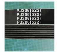 Correa Distribución Correa De Transmisión Acanalada para Cortadora De Césped Cinta De Correr De Cinta Etc PJ522 PJ520 205J Transmisión Correa(PJ520,1PIECE_7 Ribs)