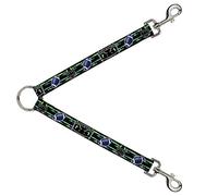 Correa divisora para Perro, Casco de fútbol Americano, a Rayas, Negro, Verde neón, Azul, 1 pie de Largo y 1 Pulgada de Ancho