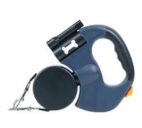 Correa Doble Flowleash, Retráctil De 118 Pulgadas, con Control De Un Botón, Giro De 360° Sin Enredos, Luces, For Perros Medianos Y Pequeños(Blue)
