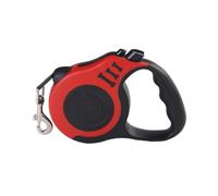 Correa duradera para perro, perros, cuerda de nailon retráctil automática, extensión de correa para gatos, cachorros, caminar, correr, ruleta (rojo, M)