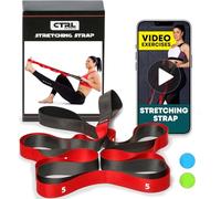 Correa elástica con bucles, banda elástica no elástica para terapia física, correa de yoga para equipo de estiramiento, bandas elásticas para ejercicio y flexibilidad, cinturón estirador de fascia,