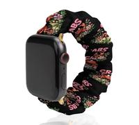 Correa elástica de repuesto para reloj con diseño de cangrejo y animales, compatible con Apple Watch, 38mm/40mm, Acero inoxidable, No es una piedra preciosa