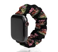 Correa elástica de repuesto para reloj con diseño de cangrejo y animales, compatible con Apple Watch, 38mm/40mm, Acero inoxidable, No es una piedra preciosa