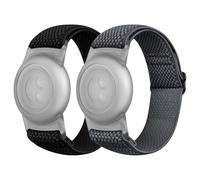 Correa elástica para Apple AirTag para niños, 2 unidades, compatible con Apple AirTag, correa de nailon ajustable antipérdida elástica para niños pequeños, niños y personas mayores