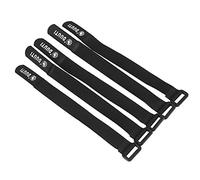 Correa elástica para bicicleta, 5 unidades/juego de correas de bomba de bicicleta de carretera, correas de bicicleta, reutilizables, multiusos, ajustable, gancho y bucle, correas de sujeción (negro)
