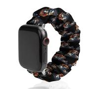 Correa elástica para reloj DJ Beagle Dog compatible con IWatch, divertidas correas de reloj inteligente para hombres y mujeres, 38 mm/40 mm, 42 mm/44 mm, 38mm/40mm, Poliéster, No es una piedra