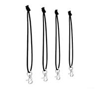 Correa Esquí 4mm con Clip Langosta 9 Pulgadas | Cable 4mm grueso, soporta 55lb, ideal deportes invierno, clip para acero para robusto, conexión rápida