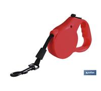 Correa Extensible para Perros | Diferentes medidas de correa | Color Rojo