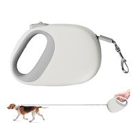Correa extensible retráctil de 5 m, correa portátil para mascotas, mango antideslizante, correa ajustable fiable con bloqueo de pausa de freno para control de entrenamiento de caminar al aire libre