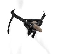 Correa fija con consolador de hebilla de 14 cm, 17,0 cm o 21 cm, incluye sistema de bloqueo SNAP para un fácil manejo, incluye silicona Premium Dildo