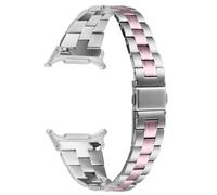 Correa fina de acero inoxidable con tres cuentas para Samsung Galaxy Watch 8 Pink