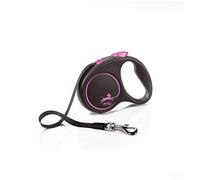 Correa Flexi Black Design S Cinta 5M Rosa