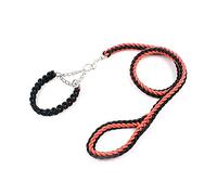 Correa for perros, correa for perros retráctil, cuerda de doble hebra, grande, hebilla de cadena de metal P, juego de collar de cuerda de tracción for mascotas de color nacional for perros grandes, co