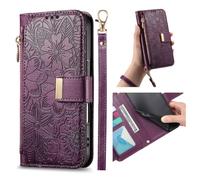 Correa Funda para Huawei Nova 12 Pro/Nova 12 Ultra con Tapa,Carcasa Flip Libro Billetera de Cuero de PU,Cartera Case para Mujer con Soporte Plegable,Ranura para Tarjeta,púrpura