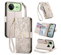 Correa Funda para Huawei Nova 15 Pro/Ultra con Tapa,Carcasa Flip Libro Billetera de Cuero de PU,Cartera Case para Mujer con Soporte Plegable,Ranura para Tarjeta,Gris