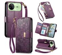 Correa Funda para Huawei Nova 15 Pro/Ultra con Tapa,Carcasa Flip Libro Billetera de Cuero de PU,Cartera Case para Mujer con Soporte Plegable,Ranura para Tarjeta,púrpura