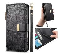 Correa Funda para Huawei Nova 9 Pro/Honor 50 Pro con Tapa,Carcasa Flip Libro Billetera de Cuero de PU,Cartera Case para Mujer con Soporte Plegable,Ranura para Tarjeta,Negro