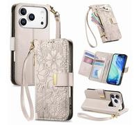 Correa Funda para OnePlus Turbo 6 con Tapa,Carcasa Flip Libro Billetera de Cuero de PU,Cartera Case para Mujer con Soporte Plegable,Ranura para Tarjeta,Gris