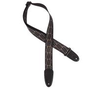 Correa Gretsch Double Penguin negra y dorada