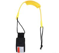 Correa impermeable de TPU para tabla de surf de 5 mm de grosor con cordón elástico para esquí acuático y control de tabla de surf (E)