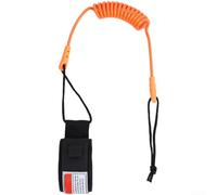 Correa impermeable para tabla de surf de TPU de 5 mm de grosor con cordón elástico para esquí acuático y control de tabla de surf (C)