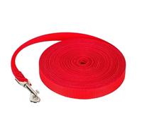 Correa larga de nailon para perros pequeños y grandes, gatos, al aire libre, senderismo, cachorro, correa de tracción duradera (rojo, 1,5 m)