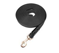 Correa larga para perro, cuerda de remolque, correa de entrenamiento para caminar, correas resistentes y antideslizantes, accesorios de tracción para mascotas (negro, 300 x 2 cm)