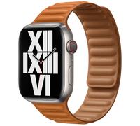 Correa Leather Link para Apple Watch | 44/45/46/49 mm - Talla M/L - Golden Brown