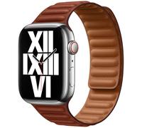Correa Leather Link para Apple Watch | 44/45/46/49 mm - Talla S/M - Umber