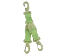 Correa luminosa de aleta de buceo con múltiples ganchos para esnórquel, soporte de nailon verde que brilla en la oscuridad para buceos nocturnos y camping al aire libre