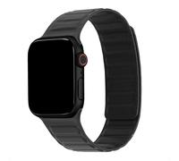 Correa magnética de cuero genuino para Apple Watch | 44/45/46/49 mm - Negro