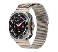 Correa magnética de metal de malla compatible con Samsung Galaxy Watch Ultra, 47 mm, acero inoxidable, para Galaxy Ultra Watch Band Milanese, One Size, Acero inoxidable, Sin piedra preciosa
