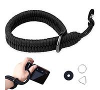Correa Mano para Cámara , Correa de Muñeca Camara, Correa de Cámara de Paracord, Correa Agarre Muñeca Camara, Cámara DSLR Correa De Muñeca, Compatible con Canon, Nikon, Sony, Leica, 35 cm, Negro