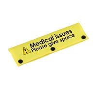Correa médica de emergencia para perro, para problemas médicos, correa de perro espacial, etiqueta de alerta, regalo de cumpleaños para mascotas (problemas médicos, funda YE)