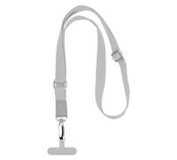 Correa Movil, Colgante Movil Cuello, Cuerda para Móvil Universal, Cordón Colgante Movil, Cordón para Teléfono Ajustable con Parche, Cadena Smartphone Correa Ancha para Fundas de Teléfono (Plata)