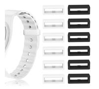 Correa multicolor, cierres mágicos, anillos de cierre de silicona, soporte y clips compatibles con Fitbit Charge/Charge HR/Garmin Vivofit/Disney Magic Bands 1.0/2.0 y más