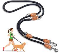 Correa multifunción manos libres para perro (7 pies) - correas de entrenamiento fuertes para perros, correa doble de nailon de 1,4 cm de grosor [3 longitudes ajustables] para perros pequeños, medianos