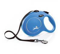 Correa New Classic de cinta para perros - Flexi - Color: Azul | Mediciones: 8 m/50 kg
