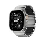 Correa Nomad Stratos Apple Watch 49mm Plateada/Negra