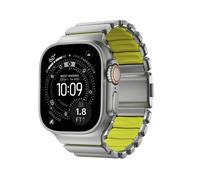 Correa Nomad Stratos Apple Watch 49mm Plateado/Volt